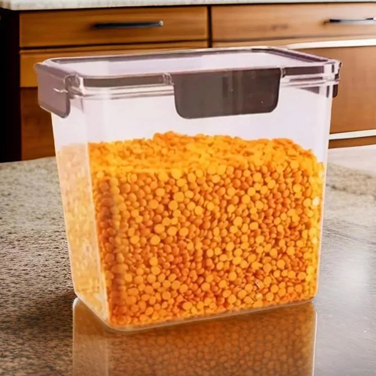 Food Storage Container Airtight Plastic Container With Easy Snap Lids (2500ml  1 Pc) Food Storage Container Airtight Plastic Container With Easy Snap Lids (2500ml  1 Pc)